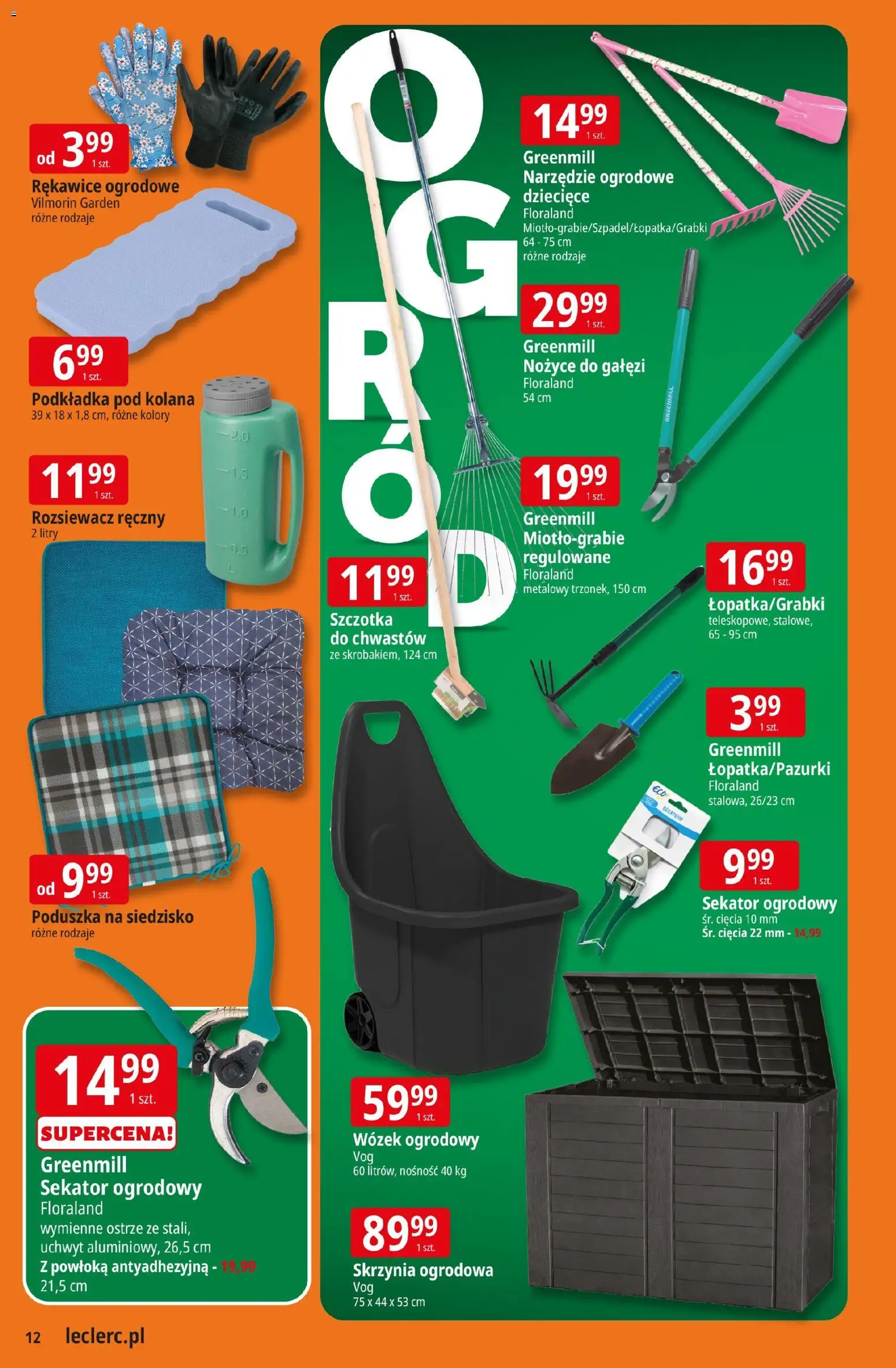 E.Leclerc gazetka - Elbląg od 10.03.2026 | Strona: 12 | Produkty: Sekator, Poduszka, Szczotka