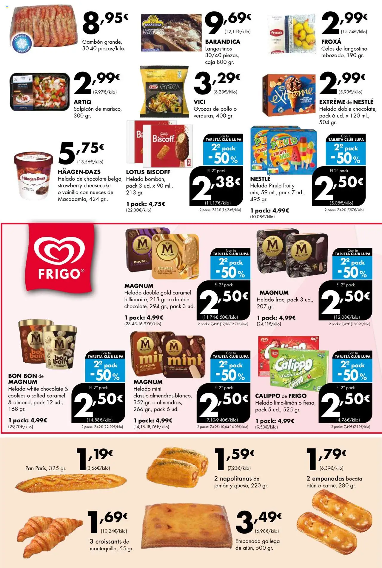 Lupa Supermercados folleto │ válido desde el 31.07.2025 | Página: 5 | Productos: Chocolate, Jamón, Helado, Langostino