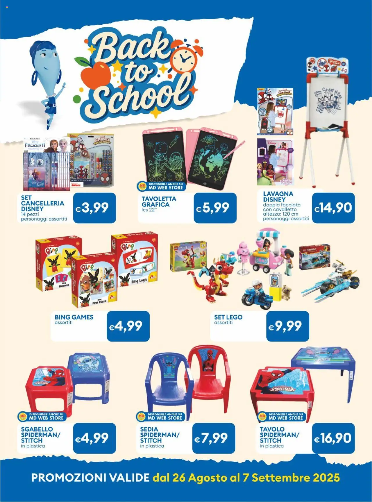 Volantino MD Discount del 26.08.2025 | Pagina: 23 | Prodotti: Sgabello, Tavolo, Sedia