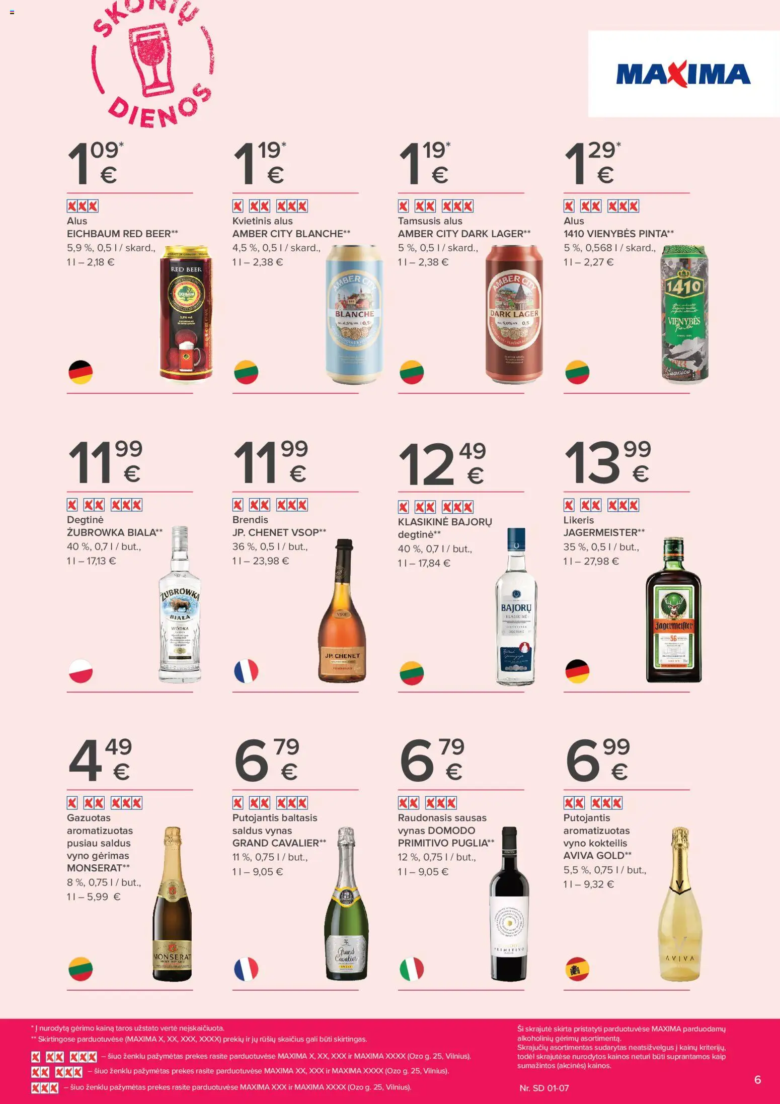 MAXIMA akcijos nuo 18.12.2025 | Puslapis: 6 | Prekių: Degtinė, Vynas, Alus