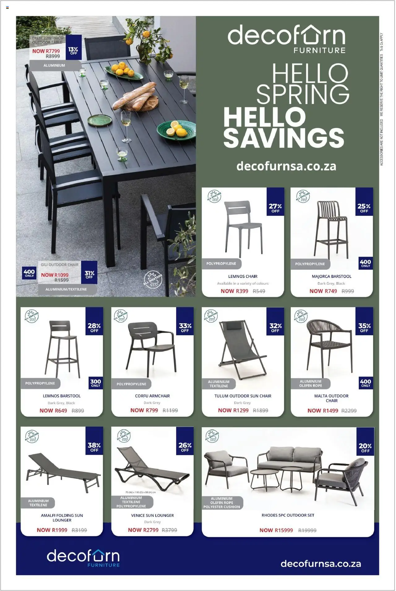 New Decofurn catalogue – valid from 15.09.2025 | Page: 1 | Products: Cushion, Armchair, Table, Chair