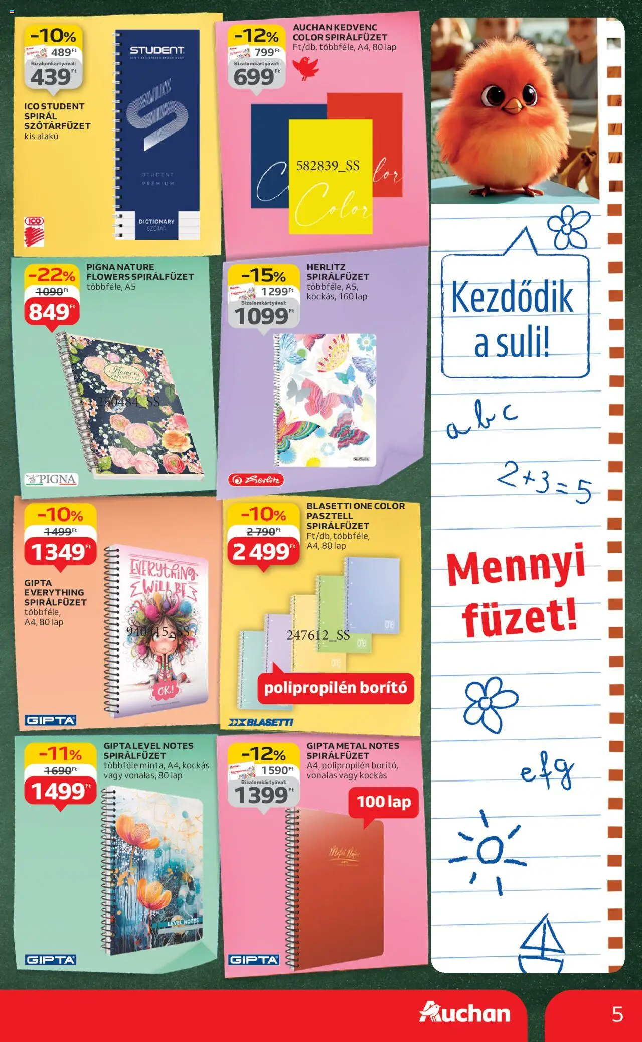Auchan akciós ujság - amely érvényes a következő dátumtól: 07.08.2025 | Oldal: 5