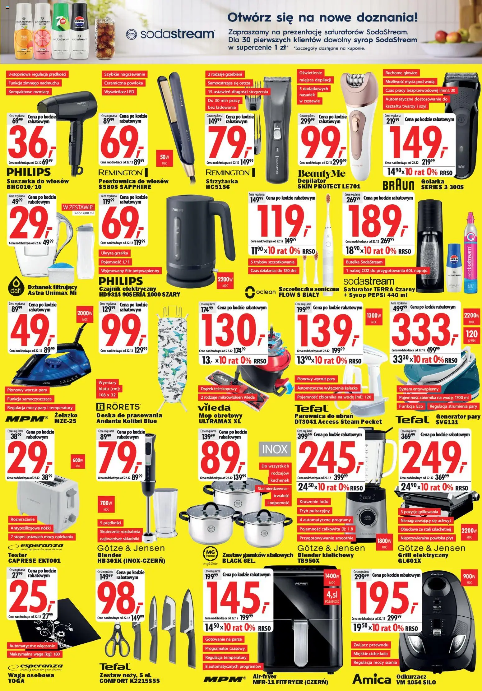 Mediaexpert Gazetka - Wielkie otwarcie Grodków od 13.12.2025 | Strona: 6 | Produkty: Syrop, Suszarka, Mop obrotowy, Blender kielichowy