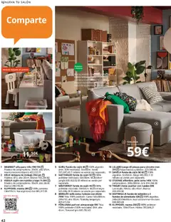 Vista previa Catálogo IKEA La vida comienza en la cocina válido desde el 18.09.2025 | Página: 42 | Productos: Funda, Mesa auxiliar, Almohada, Cojín