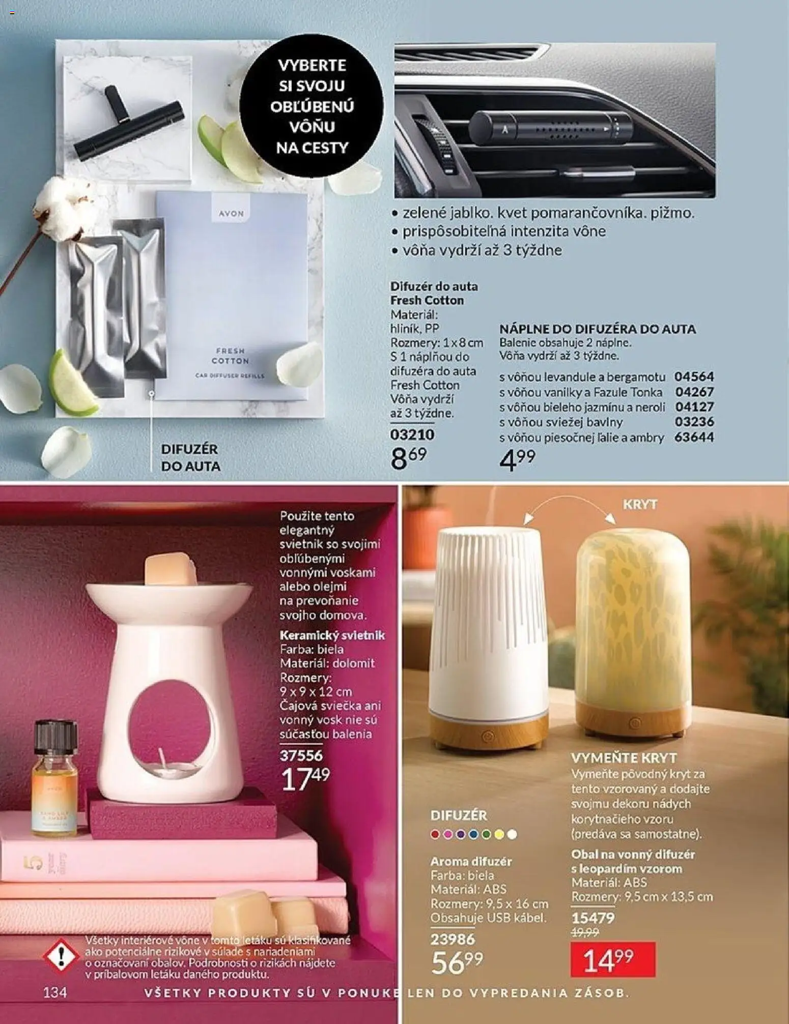 Nové Avon akcie – leták je platný od 01.02.2026 | Strana: 134 | Produkty: Difúzer, Aroma difúzer, USB