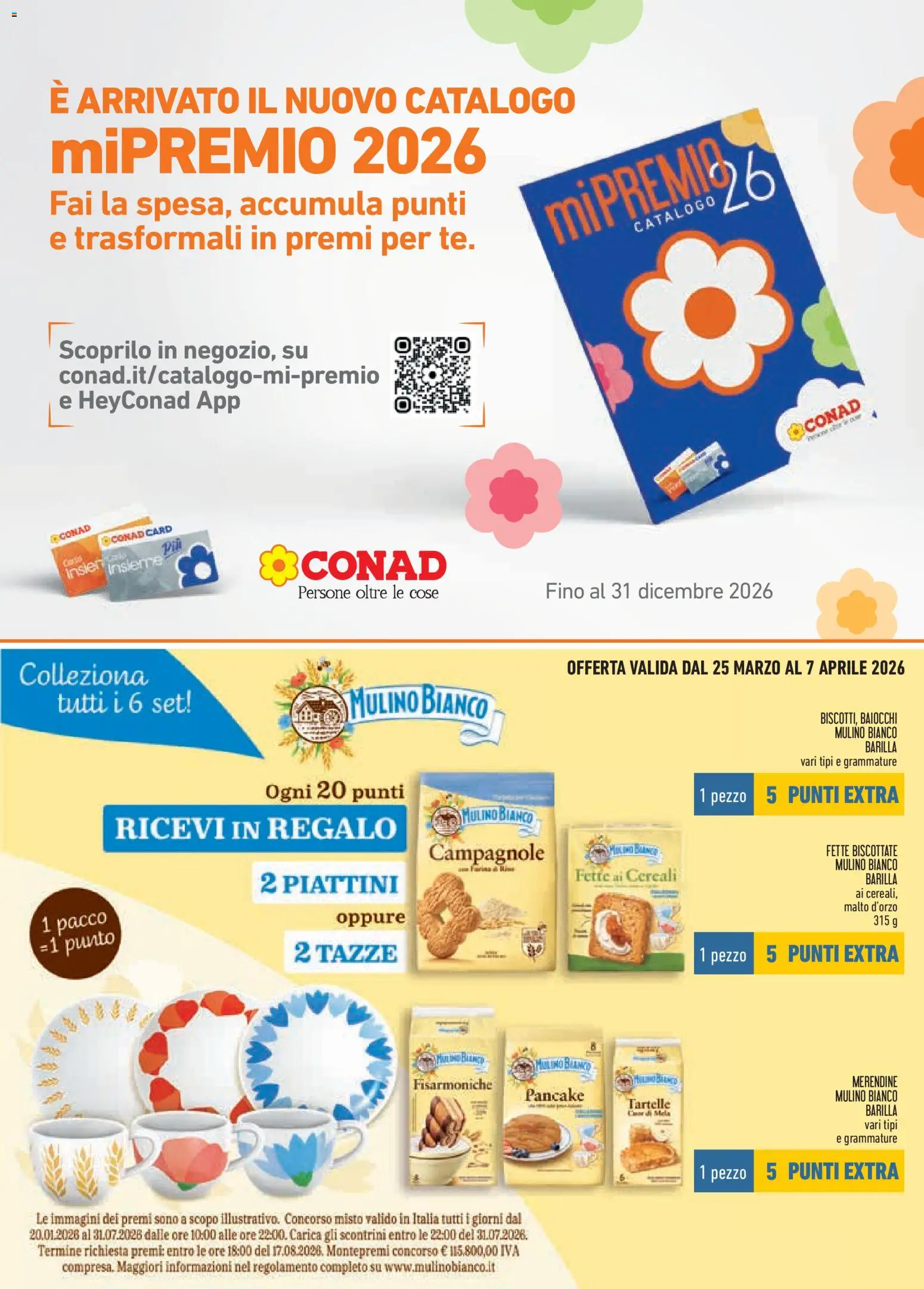 Volantino Conad del 25.03.2026 | Pagina: 3 | Prodotti: Cereali, Fette biscottate, Merendine