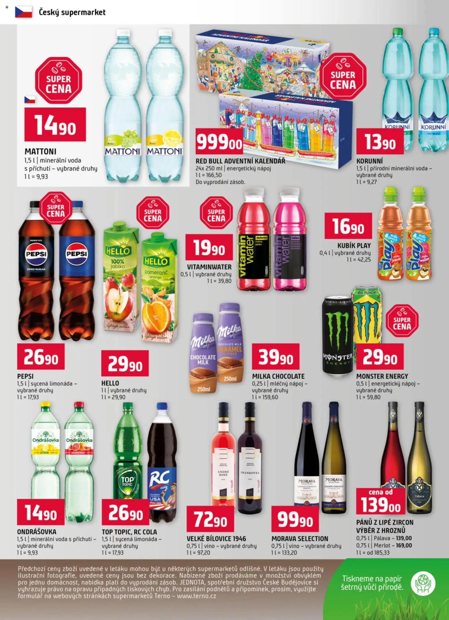 Terno leták - Tábor od 26.11.2025 | Strana: 12 | Produkty: Limonáda, Pepsi, Kalendář, RC Cola