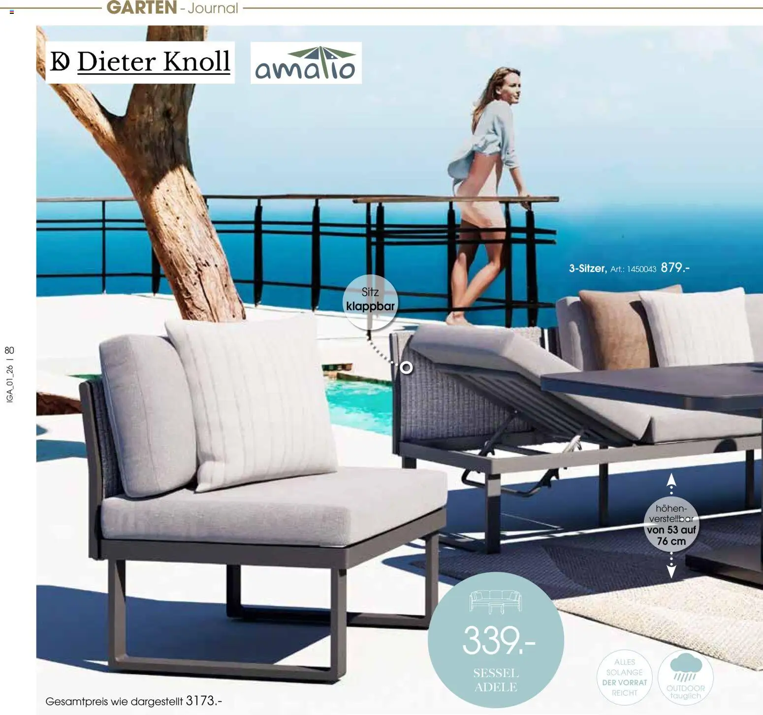 Zurbrüggen Sommer 2026 – gültig ab 19.03.2026 | Seite: 80 | Produkte: Sessel