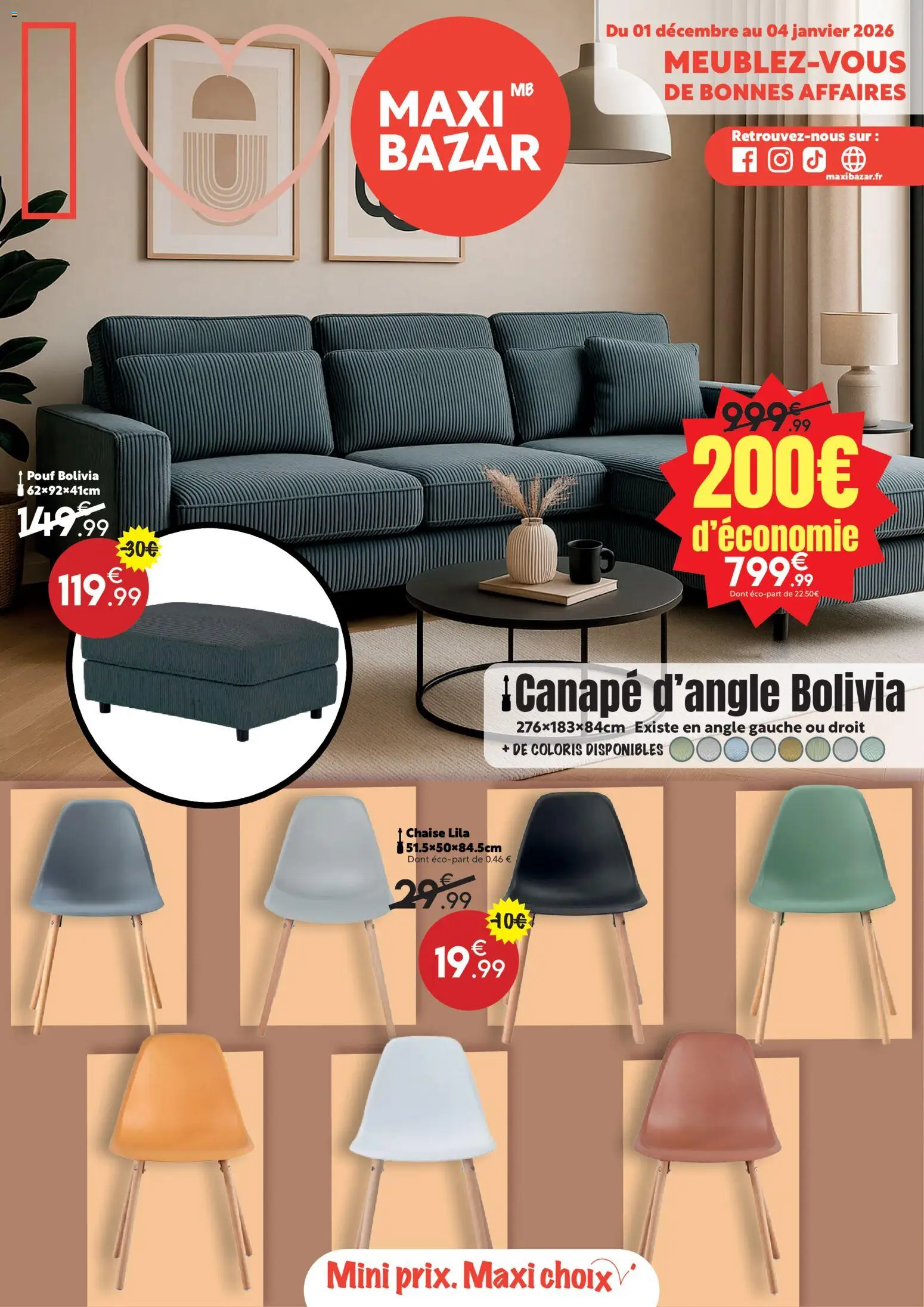 {H1} | Page: 1 | Produits: Canapé, Chaise