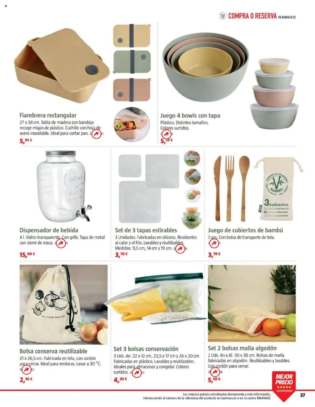Bauhaus - Camping │ válido desde el 19.05.2025 | Página: 37 | Productos: Fiambrera, Dispensador, Bolsa, Bandeja