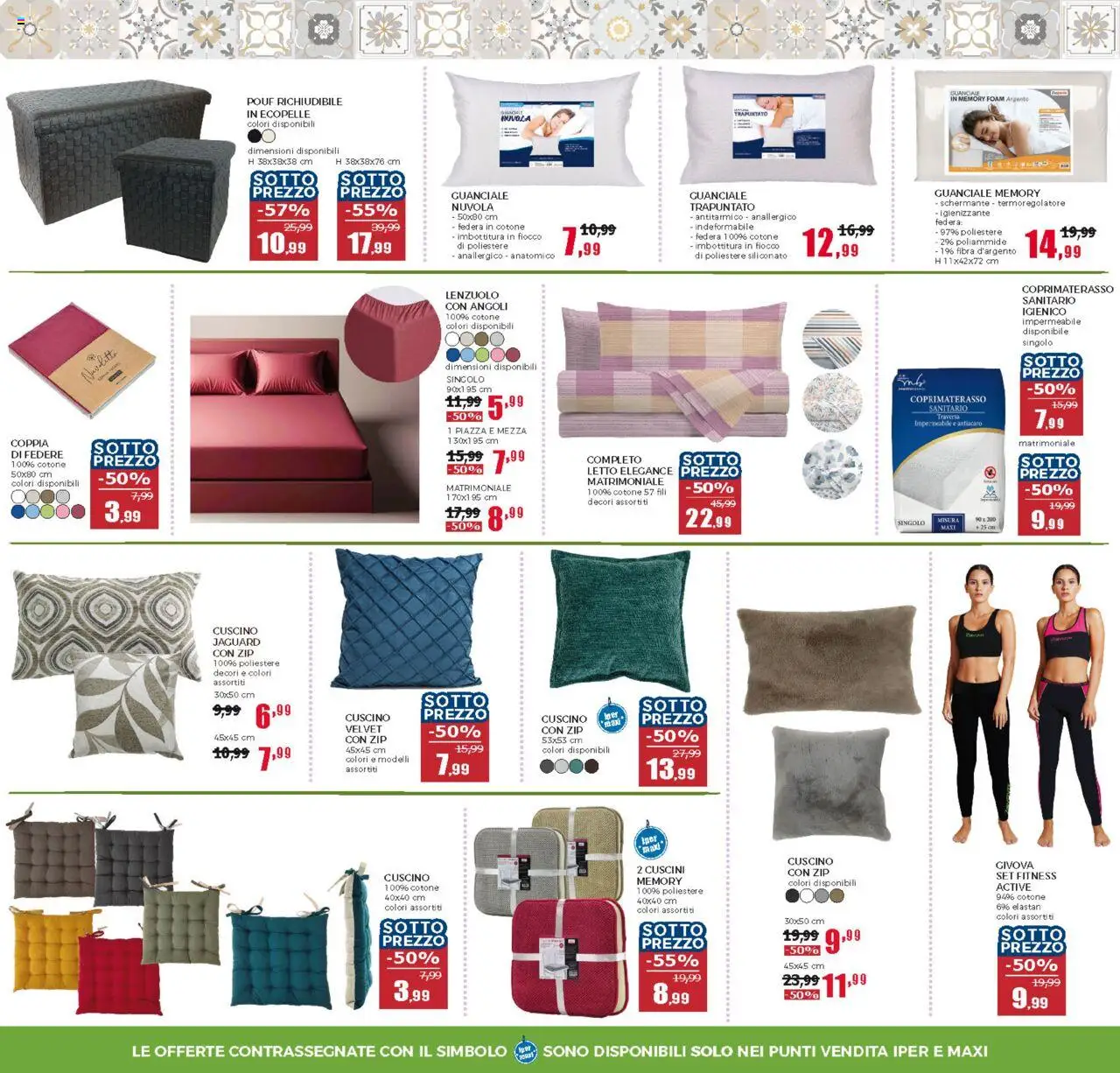 Volantino Happy Casa del 17.09.2025 | Pagina: 15 | Prodotti: Letto, Cuscino, Coprimaterasso, Guanciale
