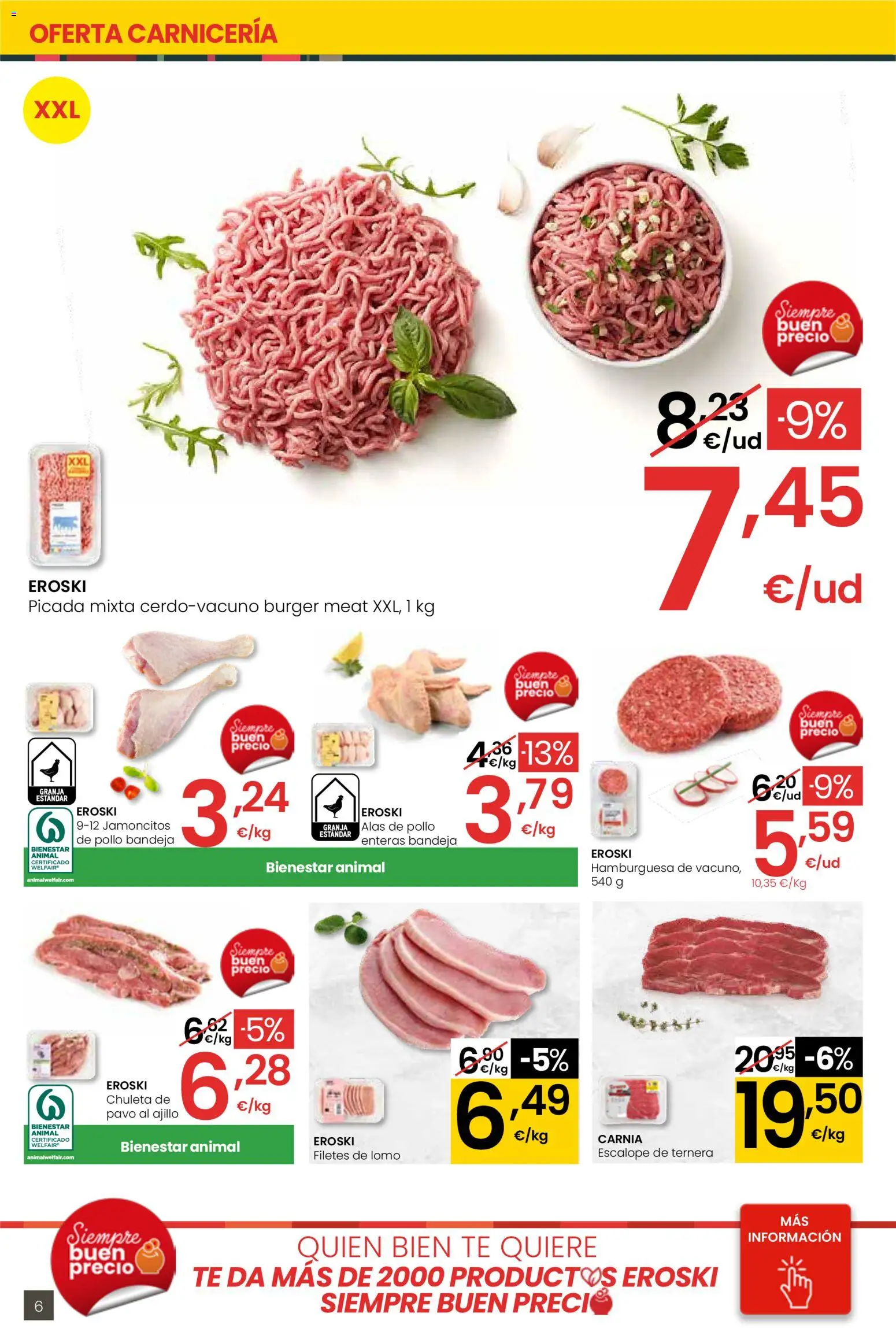 Eroski - Siempre a buen precio │ válido desde el 29.01.2026 | Página: 6 | Productos: Té, Σοκολατούχο γάλα, Bandeja