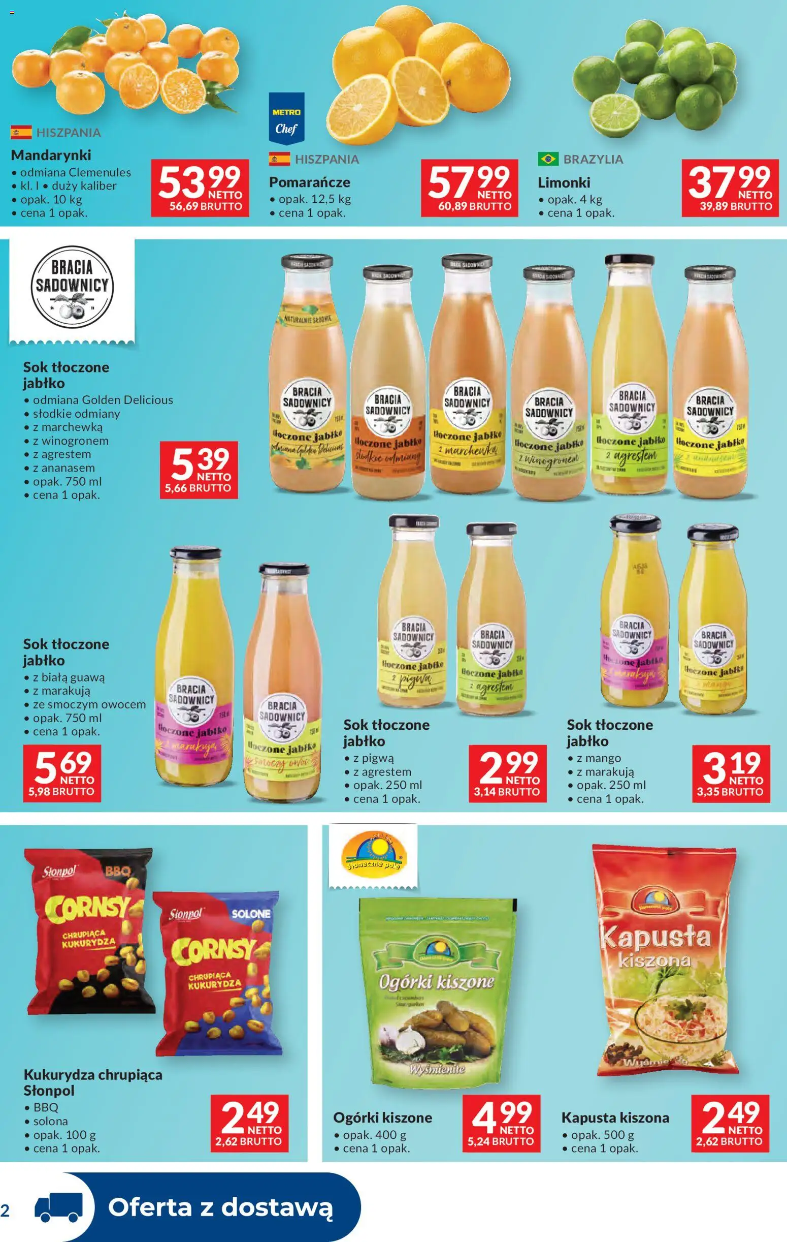 Makro Gazetka - Dystrybucja do sklepów od 09.12.2025 | Strona: 2 | Produkty: Pigwa, Kapusta kiszona, Mandarynki, Marchewka