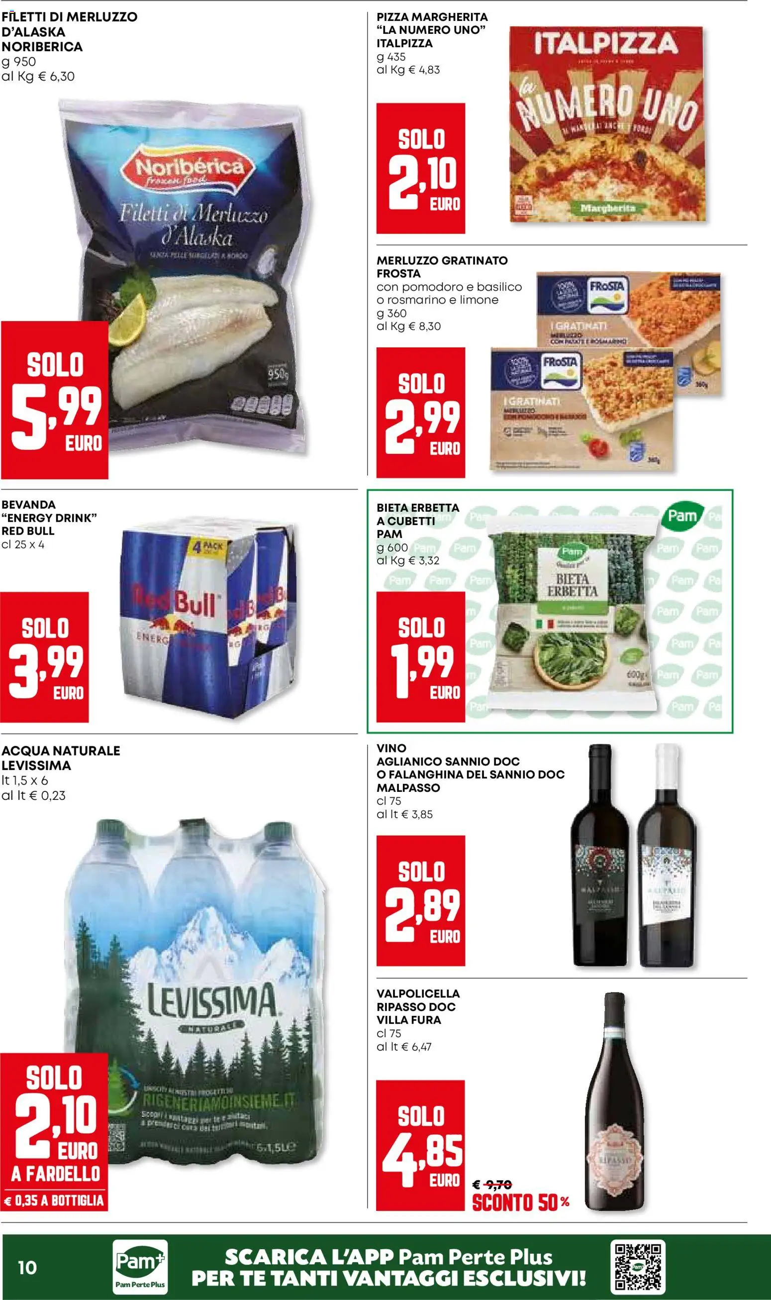 Volantino Panorama del 15.01.2026 | Pagina: 10 | Prodotti: Pizza, Merluzzo, Limone, Vino