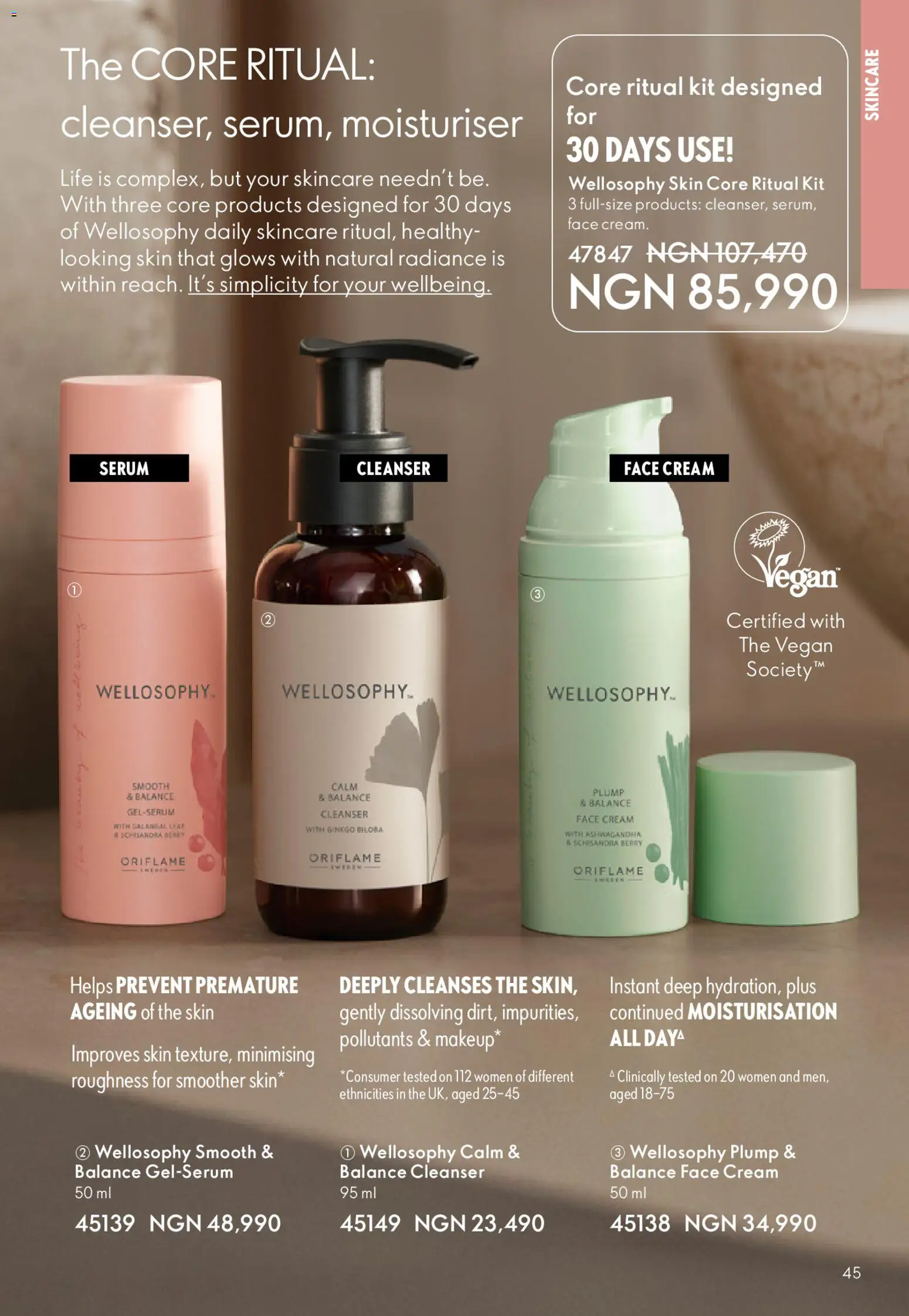 Oriflame Catalogue 2/2026 valid from 01.04.2026 | Page: 45 | Products: Cream, Bubínek, Moisturiser