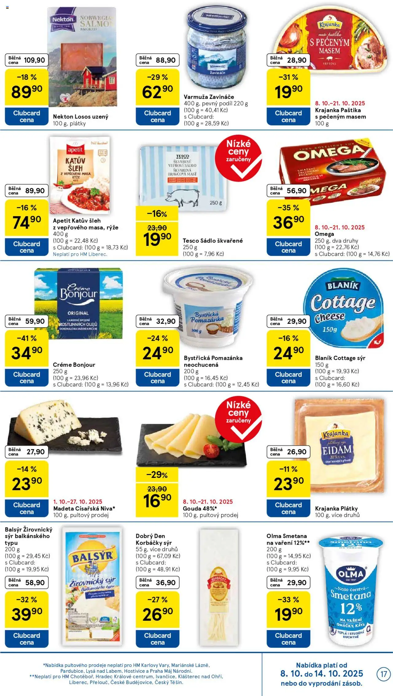Tesco leták - Hypermarket od 08.10.2025 | Strana: 17 | Produkty: Sádlo, Kuchyně, Paštika, Cottage