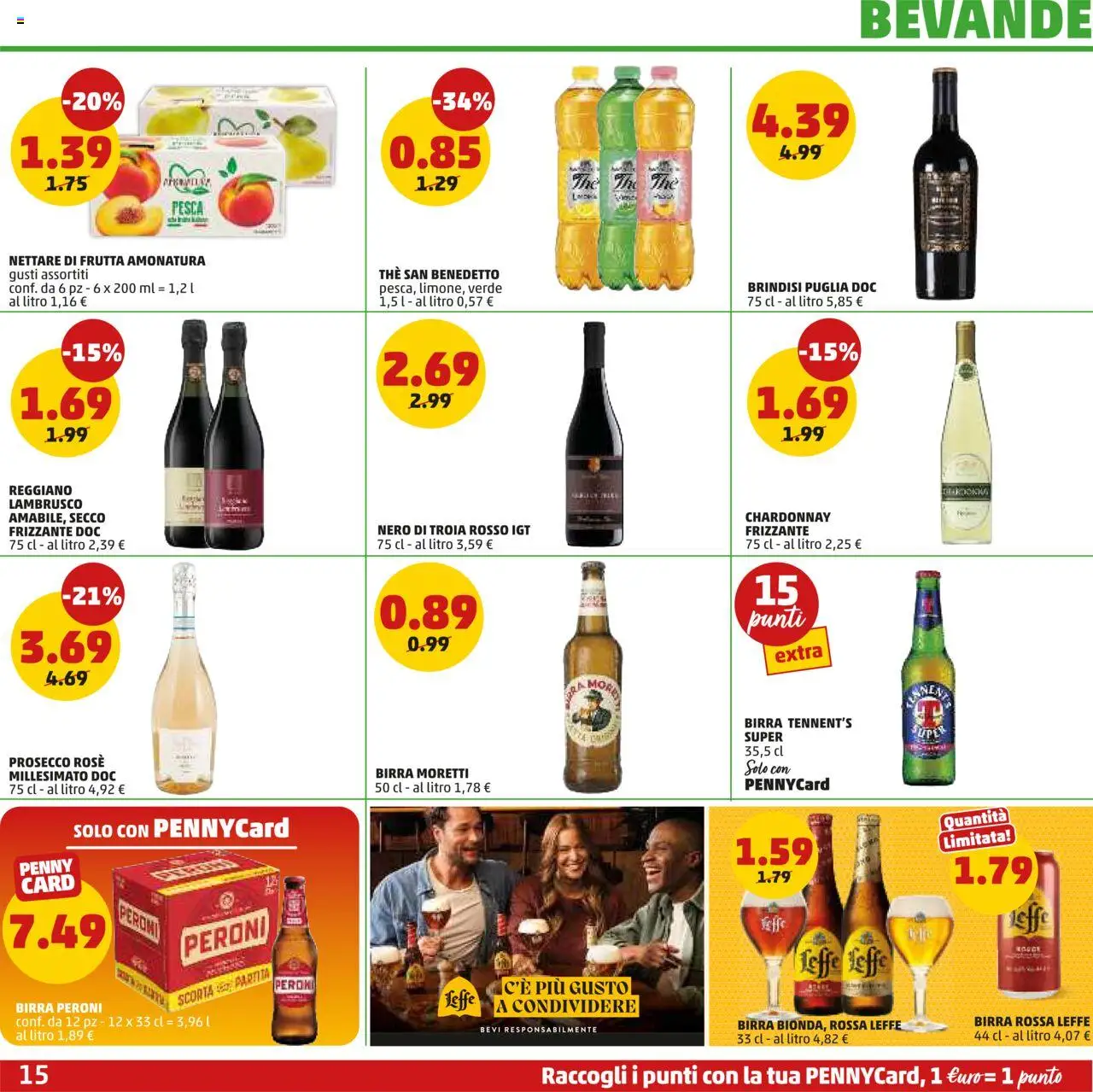 Volantino PENNY del 23.10.2025 | Pagina: 15 | Prodotti: Tennent's, Prosecco, Frutta, Pesca