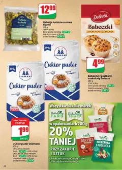 Pogląd oferty "Babeczki z płatkami czekolady Delecta, 280 g chocolate chip muffins, 17,82 zł/kg" - ważna od 18.03.2026 | Strona: 20