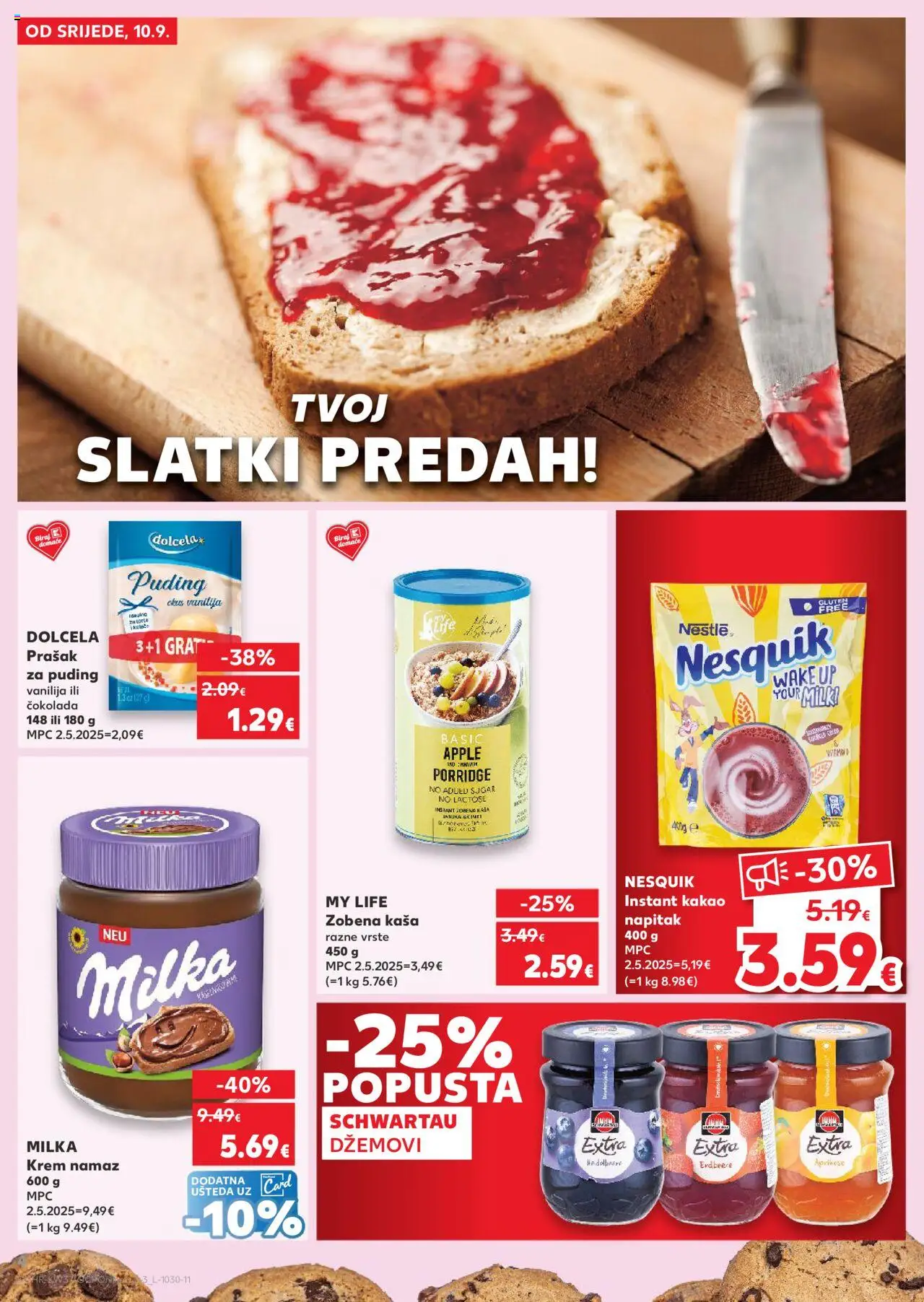 Kaufland katalog | vrijedi od 10.09.2025 | Stranica: 4 | Proizvodi: Puding, Milka, Kakao, Namaz