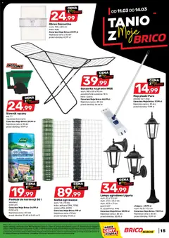 Pogląd oferty "Brico Marché gazetka" - ważna od 11.03.2026 | Strona: 15 | Produkty: Suszarka na pranie, Suszarka, Siatka