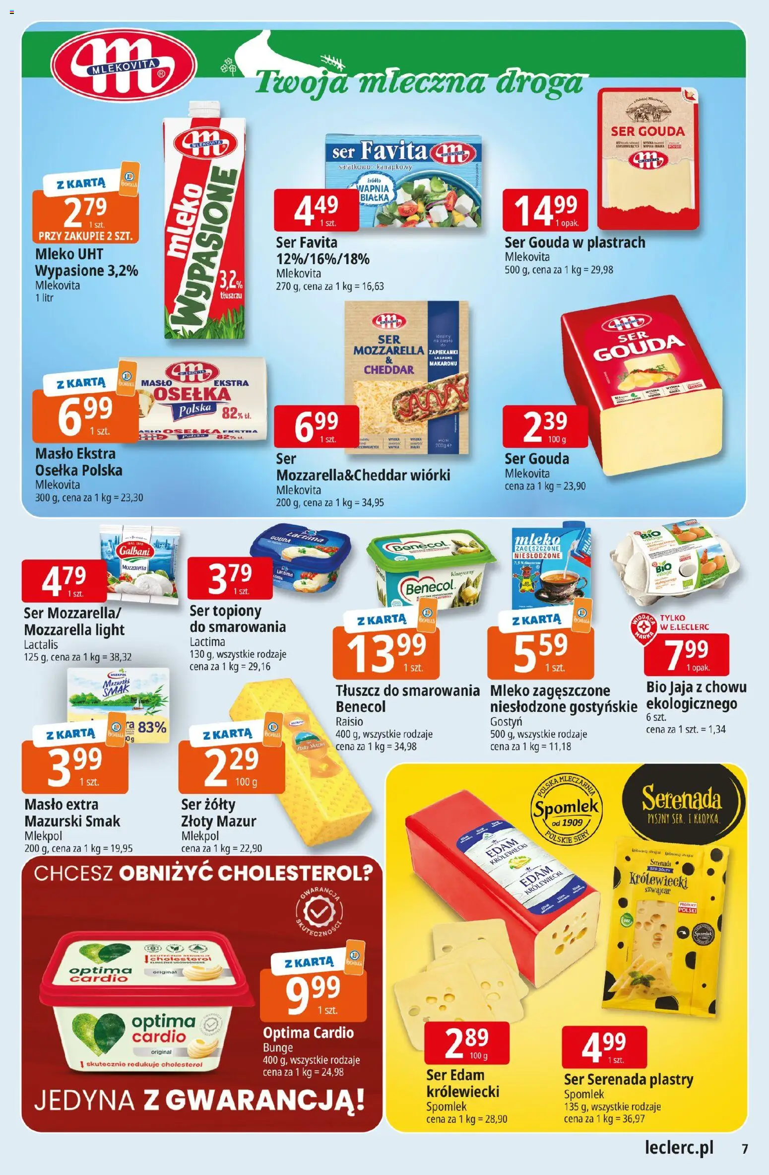 E.Leclerc Gazetka - Elbląg od 24.02.2026 | Strona: 7 | Produkty: Ser żółty, Zapiekanki, Jaja, Ser gouda