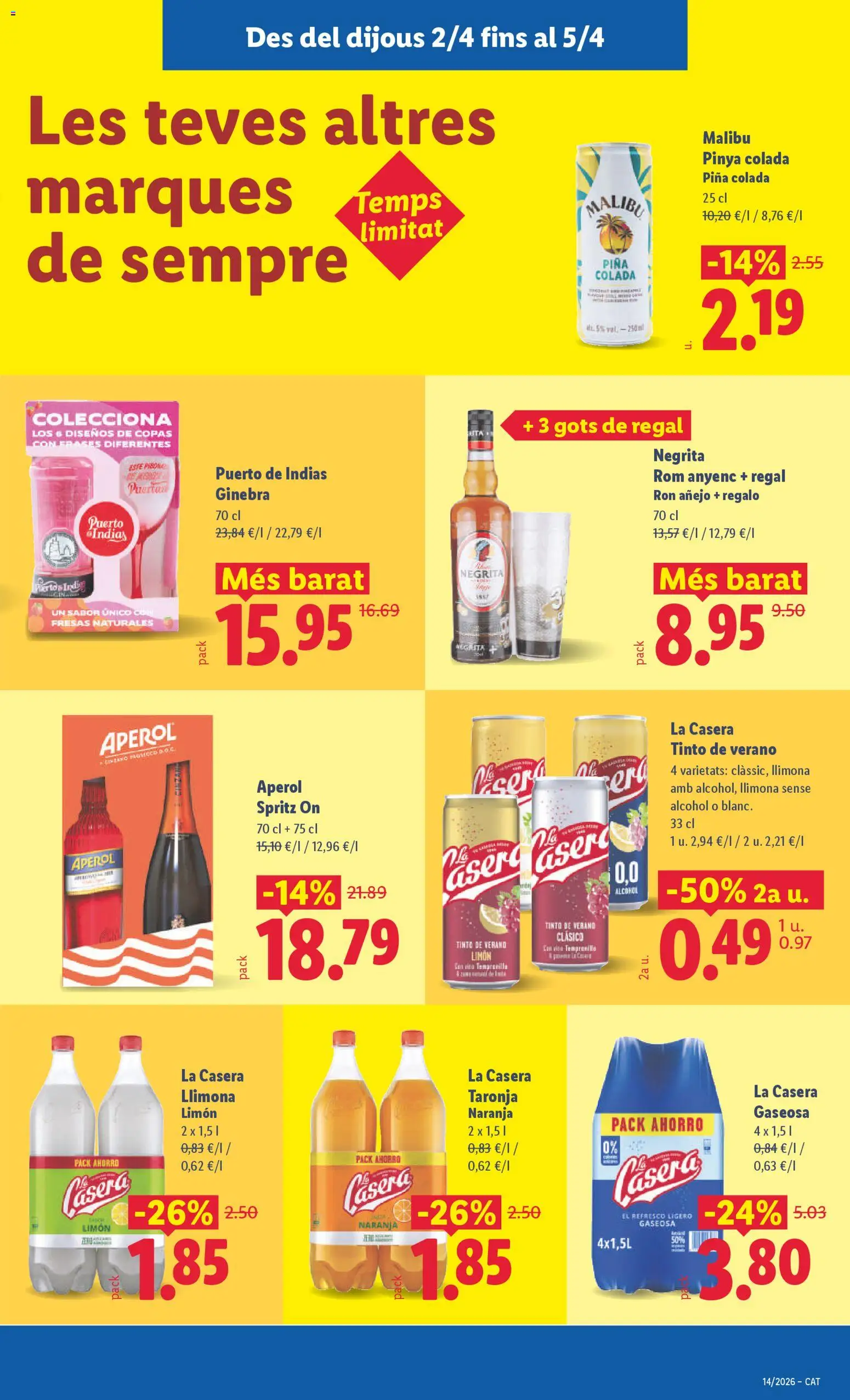 Lidl folleto │ válido desde el 30.03.2026 | Página: 41 | Productos: Ron, Ginebra, Fresas, Gaseosa