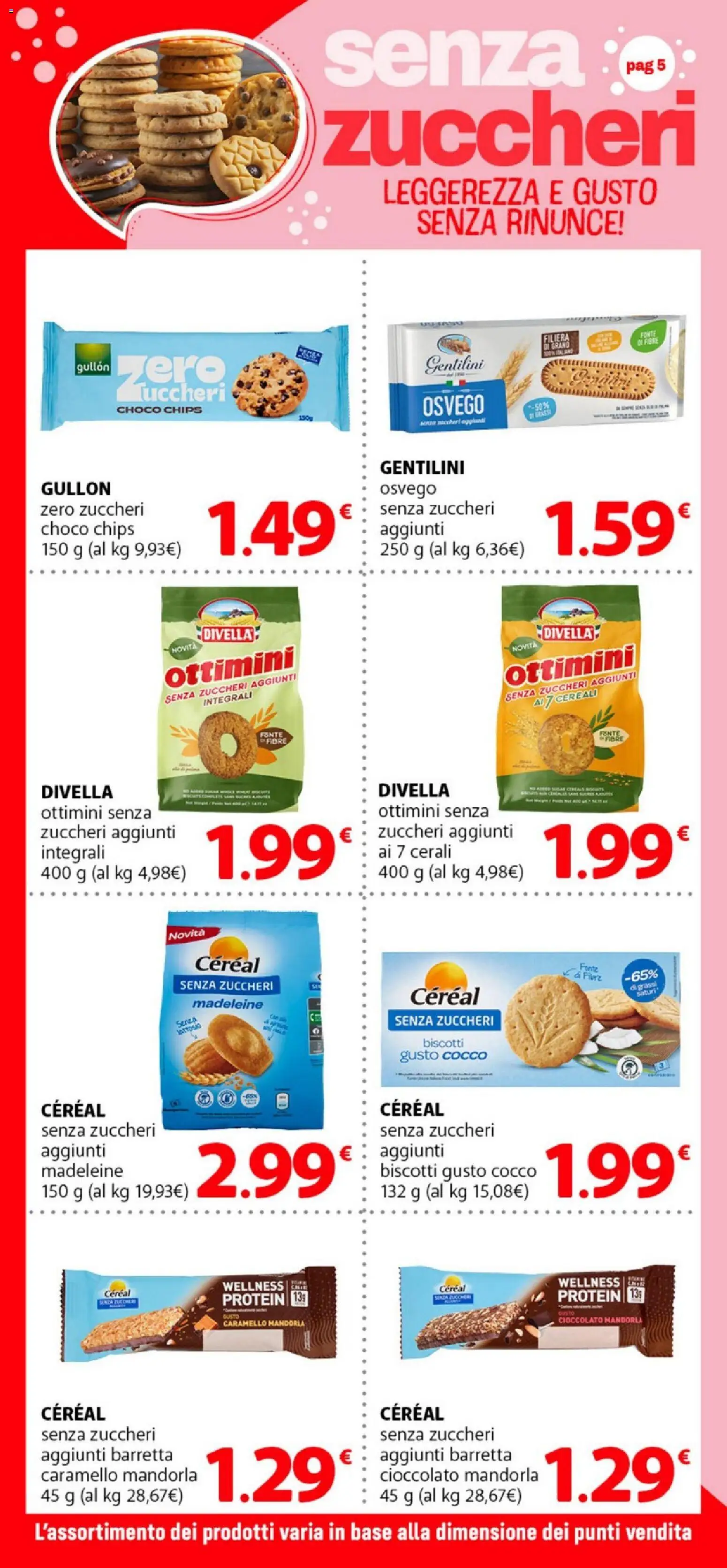 Volantino DOK del 10.04.2026 | Pagina: 5 | Prodotti: Cioccolato, Cereali, Biscotti, Cocco