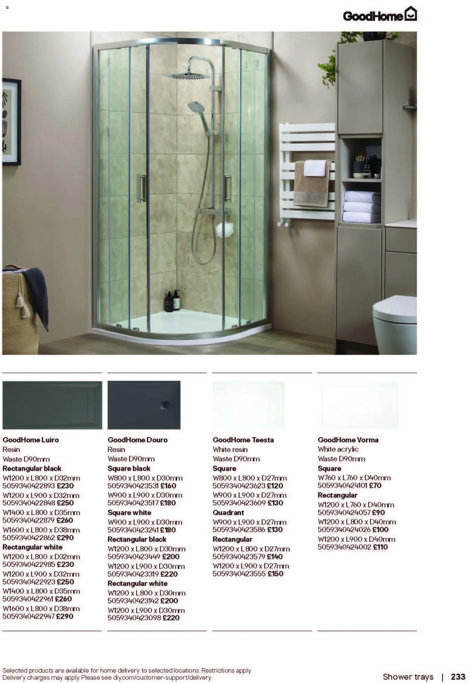 {H1} | Page: 233 | Products: Shower