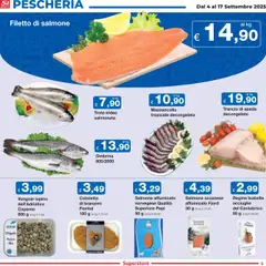 Volantino Sì con Te del 04.09.2025 | Pagina: 5 | Prodotti: Salmone affumicato, Salmone, Vongole, Trota