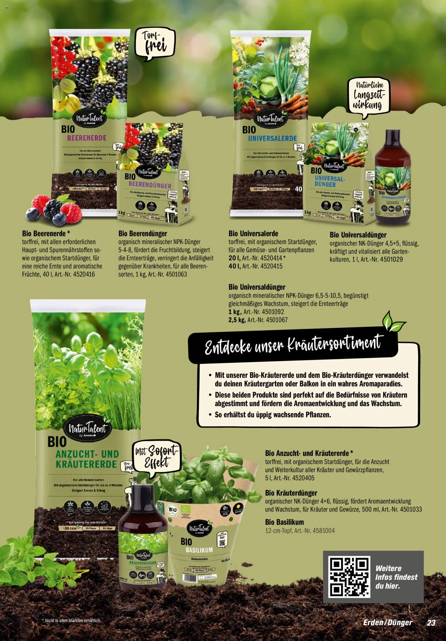 Toom Baumarkt Gewächshäuser & Anzucht 2026 – gültig ab 01.01.2026 | Seite: 23 | Produkte: Gemüse