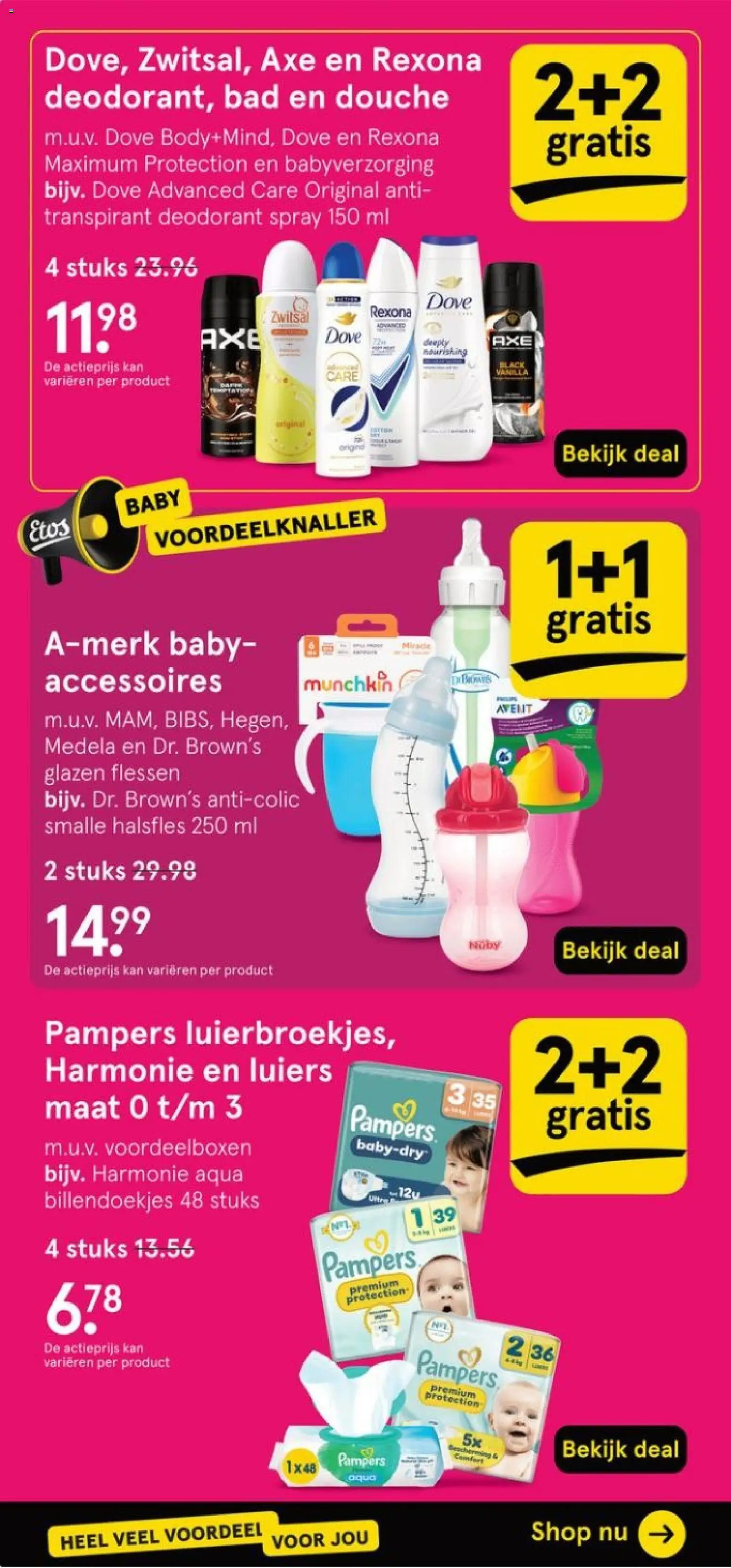{H1} | Pagina: 6 | Producten: Deodorant, Kan, Pampers, Douche