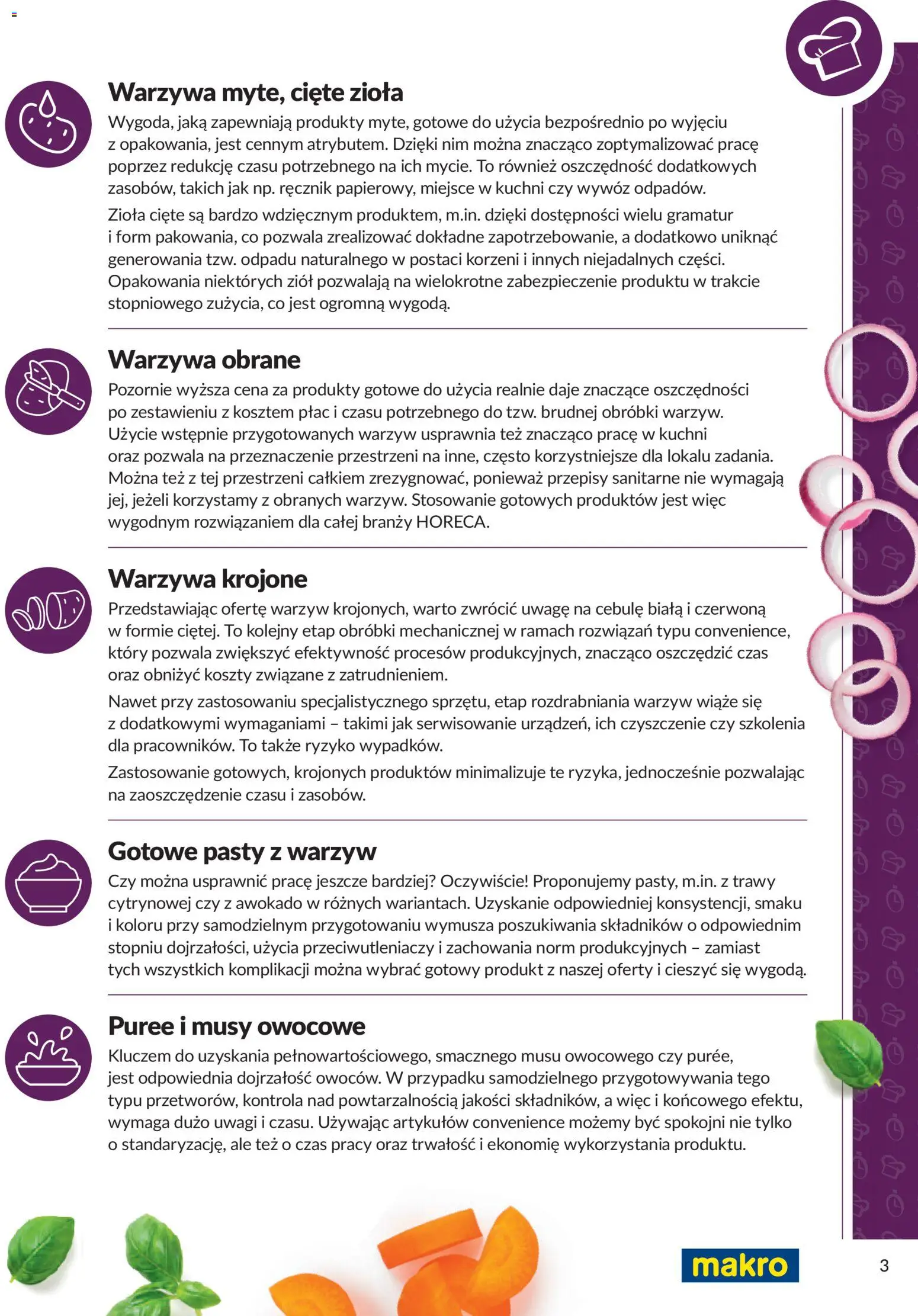 Makro Gazetka - Smart Chef Warzywa i Owoce od 01.01.2026 | Strona: 3 | Produkty: Trawy, Awokado, Cebule, Warzywa