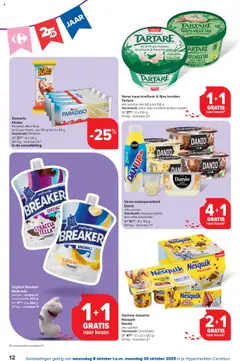 Carrefour - Hypermarkten Promoties  - Voorbeeld van een folder van Carrefour, geldig van 08.10.2025 | Pagina: 12 | Producten: Banaan, Kaas, Yoghurt, Chocolade