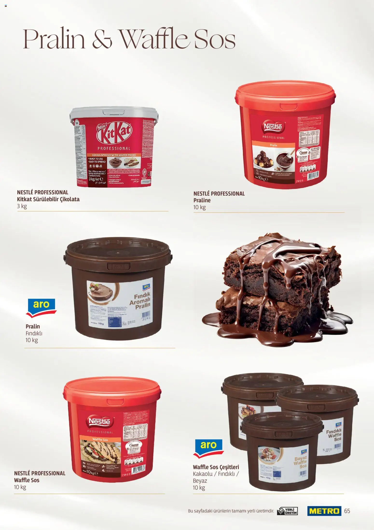 Metro - Pastacılık Kataloğu - 06.04.2026 tarihinden itibaren geçerlidir | Sayfa: 65 | Ürünler: Çikolata, Fındık, Sos