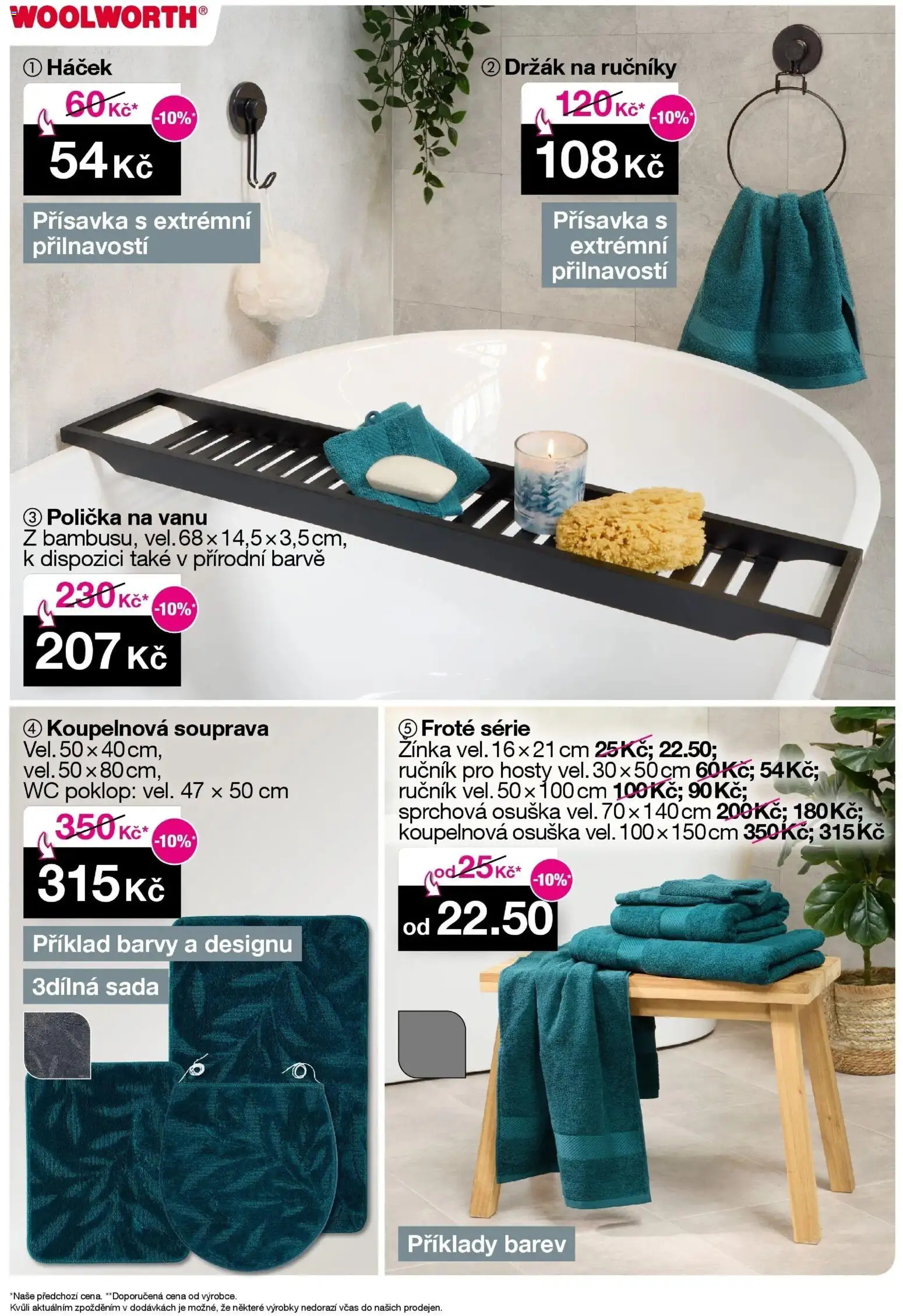 Woolworth leták od 21.11.2025 | Strana: 15 | Produkty: Ručník, Žínka, Wc, Barvy