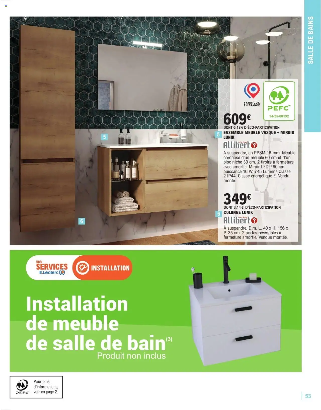  | Page: 53 | Produits: Meuble, Portes, Tiroirs, Miroir