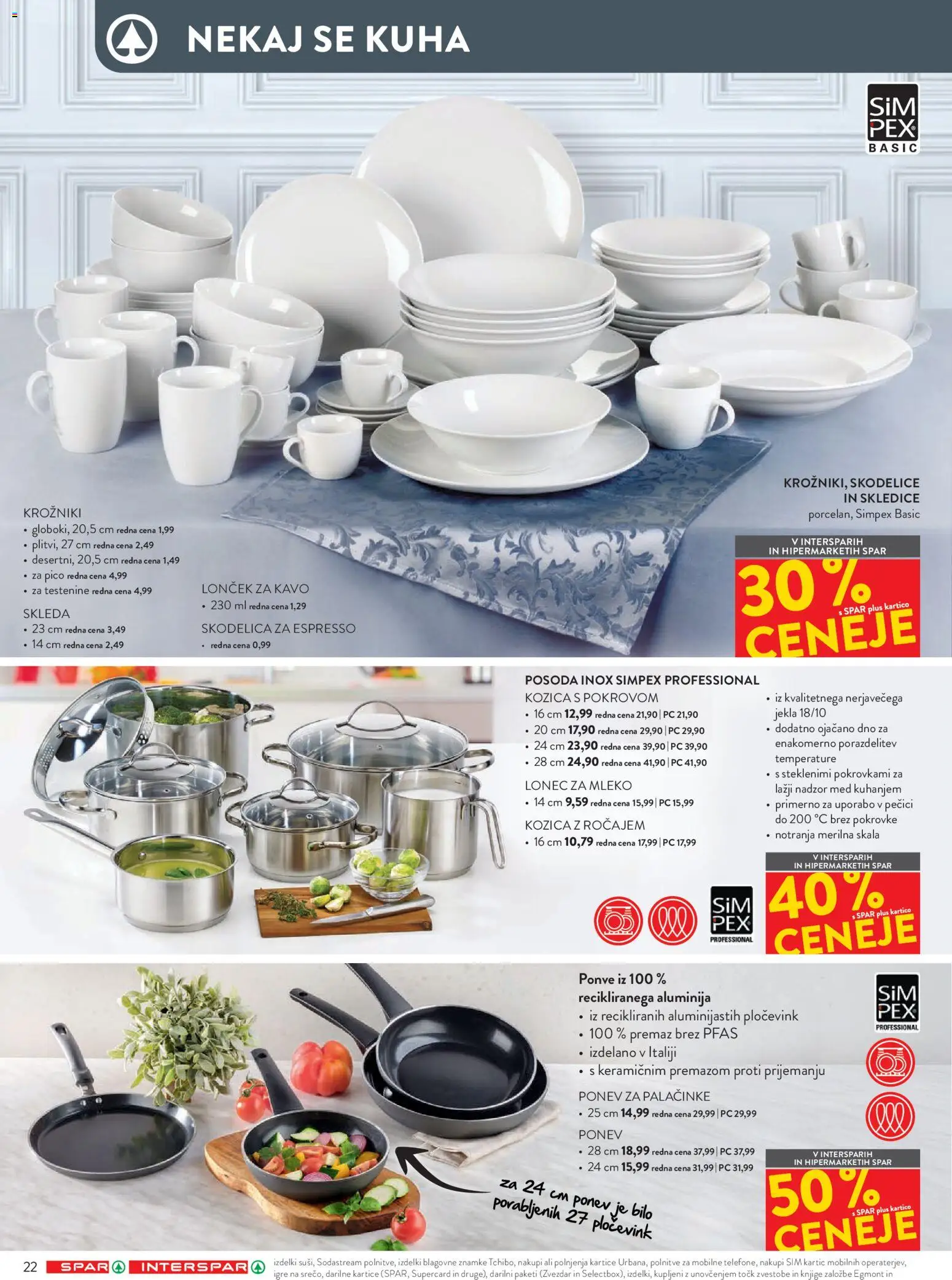 Novi Spar katalog ponudbe – veljaven od 14.01.2026 | Stran: 28 | Izdelki: Skodelica, Palačinke, Mleko, Testenine