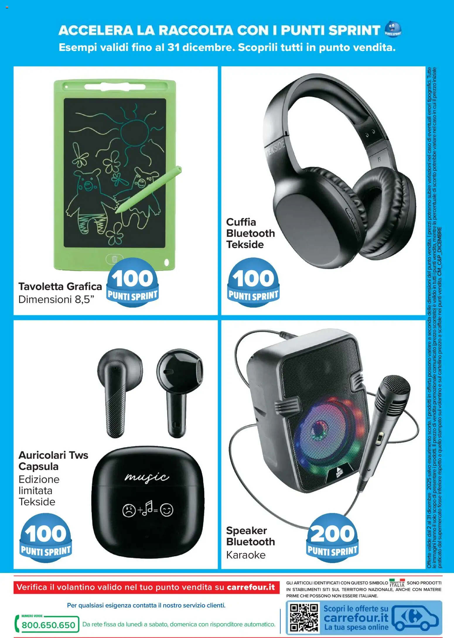 Volantino Carrefour del 02.12.2025 | Pagina: 20 | Prodotti: Auricolari, Scaffale, Speaker