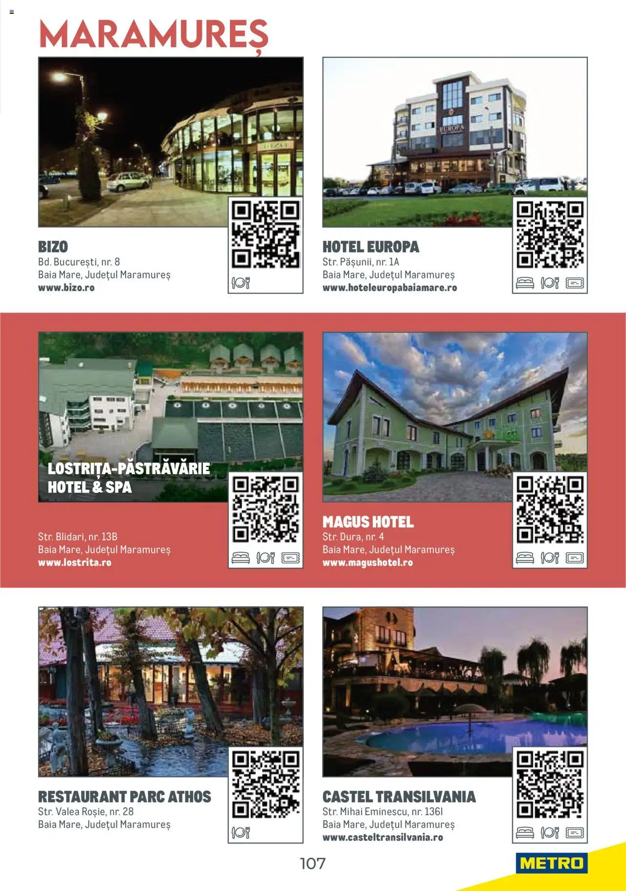 Metro catalog - Ghid de călătorie România – valabil de la 01.08.2025 | Pagină: 107