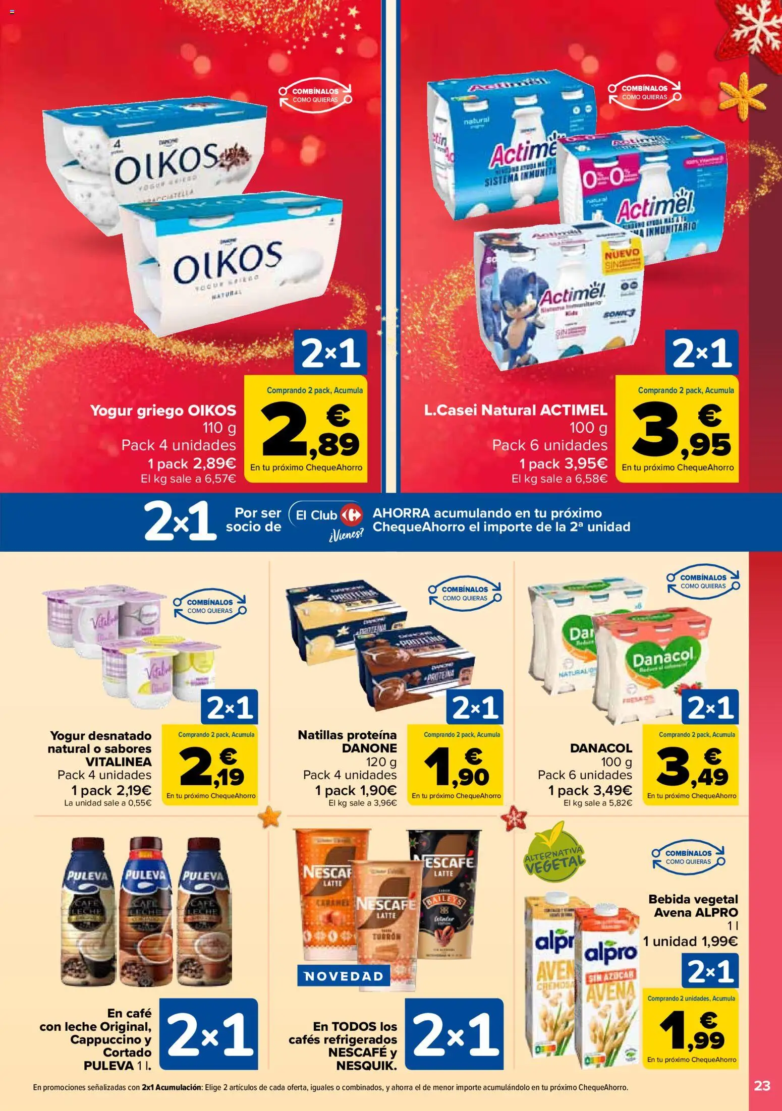 Carrefour folleto │ válido desde el 12.12.2025 | Página: 25 | Productos: Café con leche, Leche, Yogur, Μαγειρική εστία