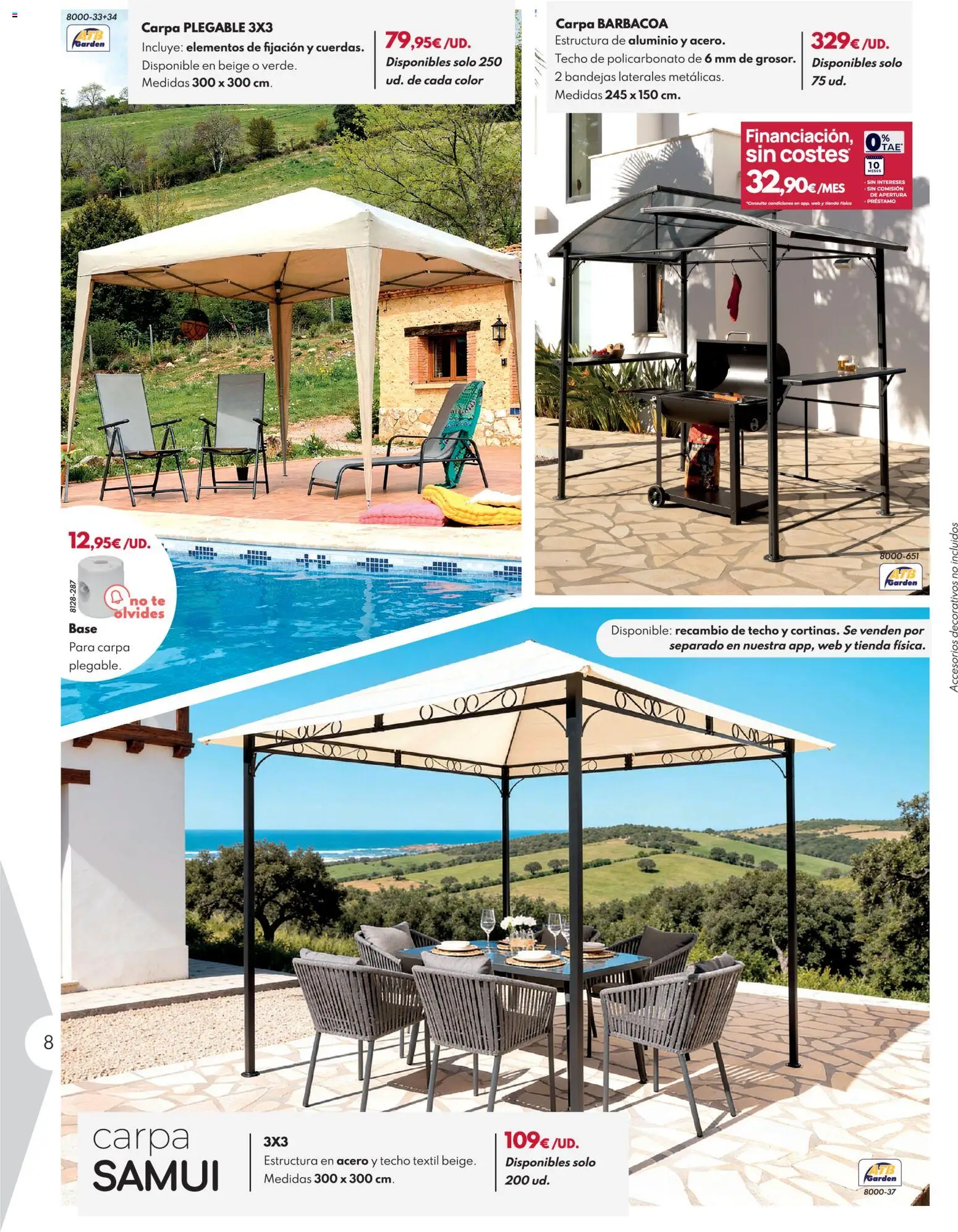 BricoCentro folleto │ válido desde el 23.03.2026 | Página: 8 | Productos: Té, Barbacoa