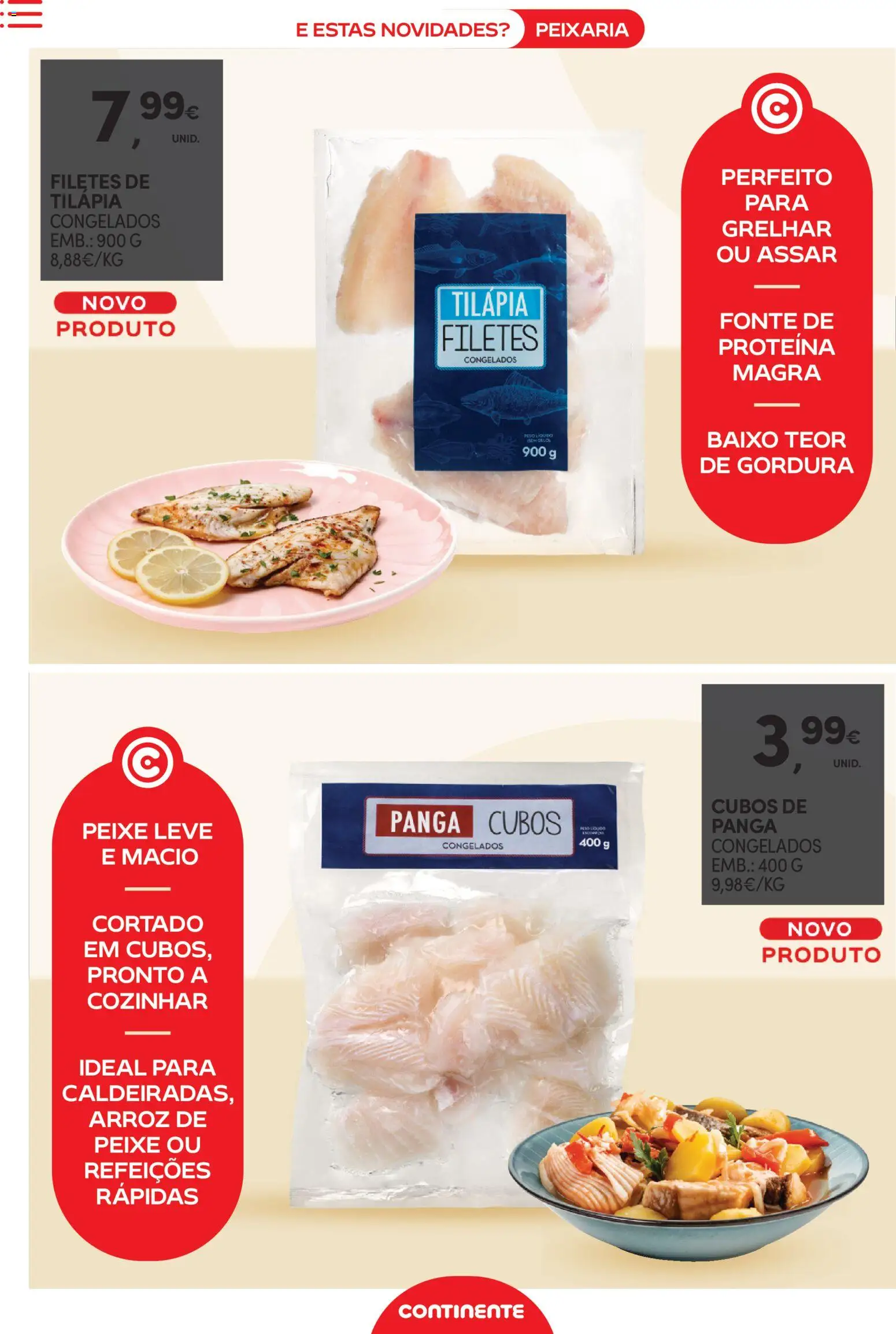 Continente - Novidades de que toda a gente gosta │ válido de 10.02.2026 | Página: 6 | Produtos: Arroz, Peixe, Proteina