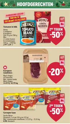 Geraspte kaas, Duopack 2 x (van 150 g tot 225 g) Bijv.: emmentaler smeltkaas, 2 x 225 g - Voorbeeld van een folder van Delhaize, geldig van 18.12.2025 | Pagina: 26