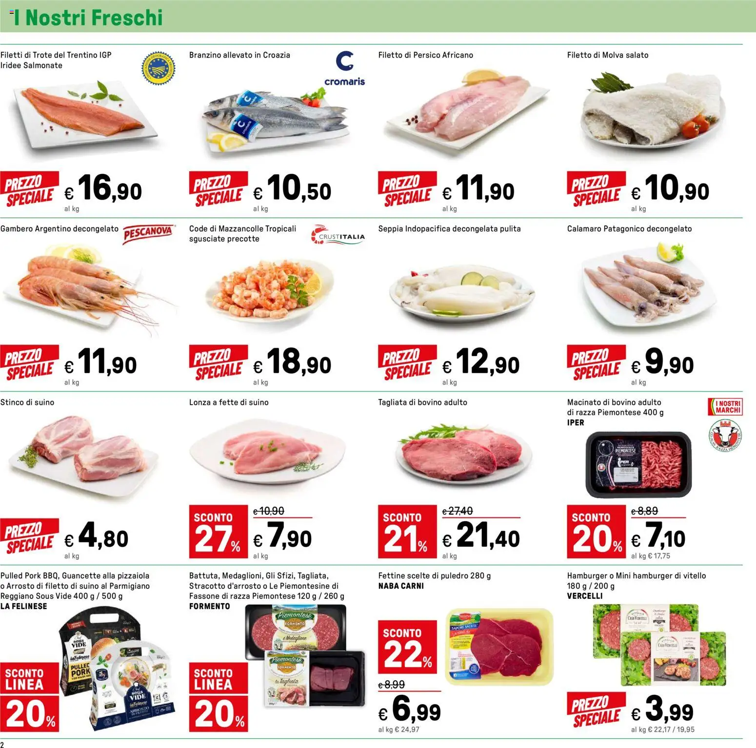 Volantino Iper del 31.12.2025 | Pagina: 2 | Prodotti: Arrosto, Suino, Parmigiano, Macinato