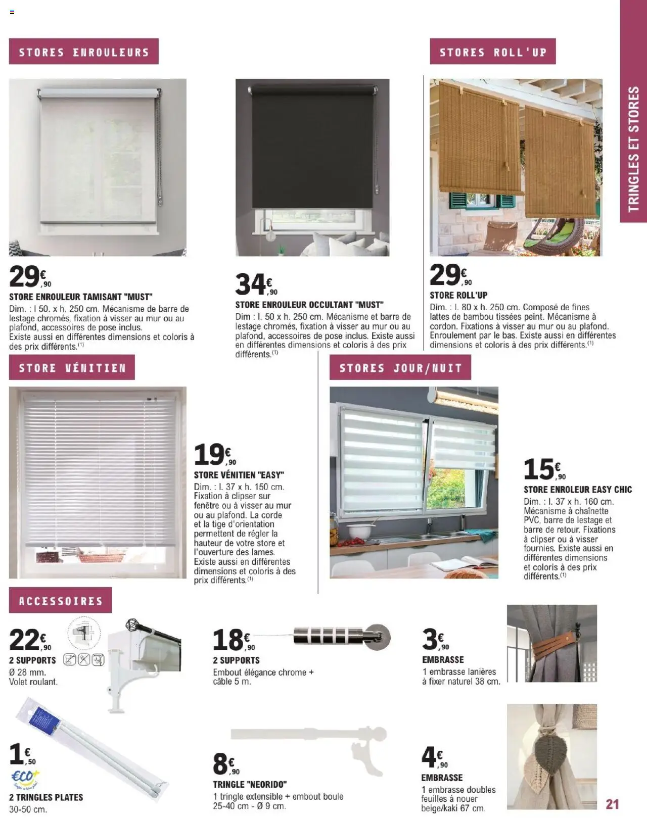  | Page: 21 | Produits: Câble, Store, Store enrouleur