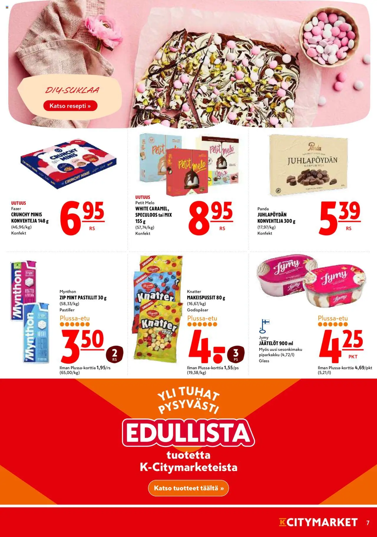 K-Citymarket tarjoukset – voimassa 06.10.2025 alkaen | Sivu: 7 | Tuotteet: Makeispussit, Minttu