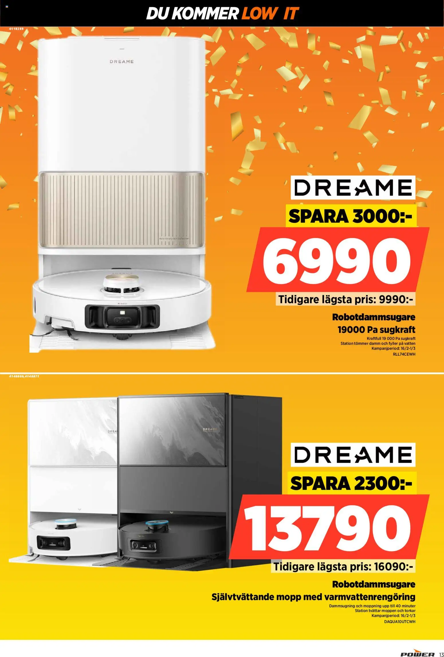 Power reklamblad aktuell från 23.01.2026 | Sida: 13 | Produkter: Robotdammsugare