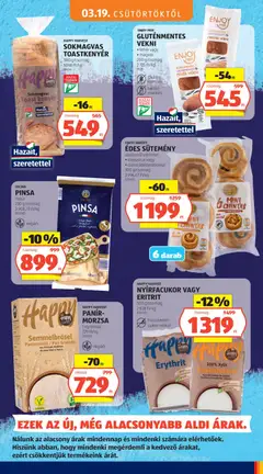 ÉDES SÜTEMÉNY, vaníliaízű krémmel, klasszikus vagy csokoládédarabokkal, 300 g/csomag - amely érvényes a következő dátumtól: 19.03.2026 | Oldal: 5