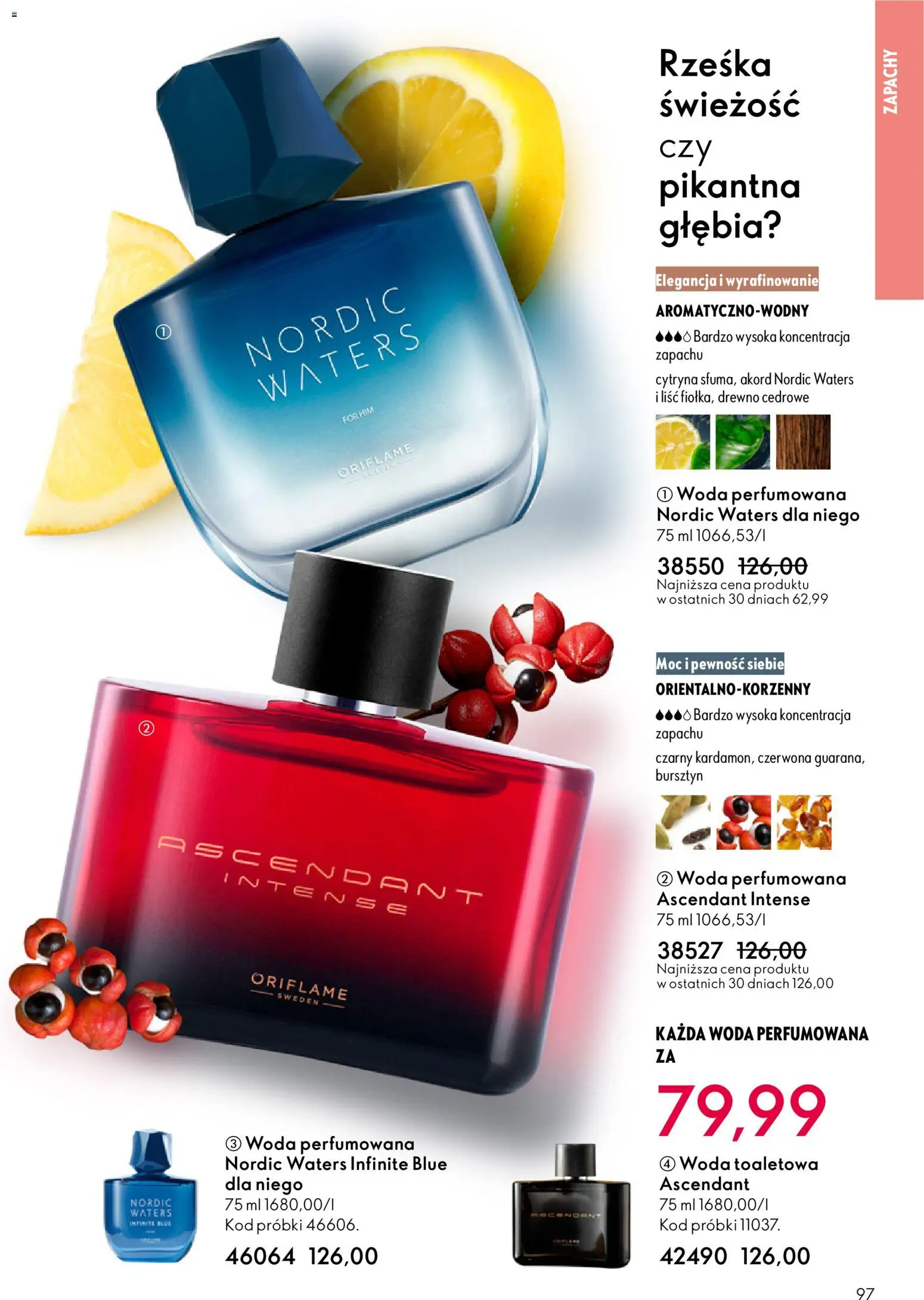 Oriflame Katalog 3 2026 od 11.02.2026 | Strona: 97 | Produkty: Cytryna, Woda toaletowa, Woda