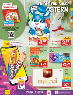 Netto Marken-Discount Prospekt 	 ab 23.03.2026 gültig | Seite: 16 | Produkte: Merci, Haribo, Smarties, Video